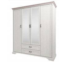 Четырехстворчатый шкаф для одежды с зеркалом Монако 4D2S Четырехстворчатый шкаф для одежды с зеркалом Монако 4D2S