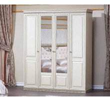 Шкаф 4-х дверный Берта (жемчуг) Шкаф 4-х дверный Берта (жемчуг)