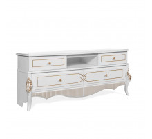 Тумба под тв гостиную Стелла (белый золото) Тумба под тв гостиную Стелла (белый золото)