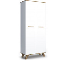 Шкаф для одежды 800 Вега Скандинавия (глянец, белый + дуб каньон) Шкаф для одежды 800 Вега Скандинавия (глянец, белый + дуб каньон)