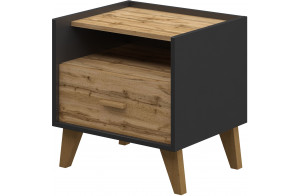 Тумба прикроватная Сканди МН-036-28(графит)